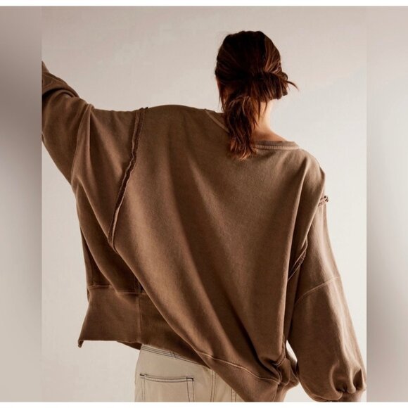 Free People We the Free Graphic Camden -Texas Oversized Top Size XS - Picture 2 of 16